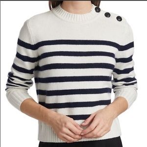 ba&sh Sean Wool-Cashmere Blend Striped Sweater
